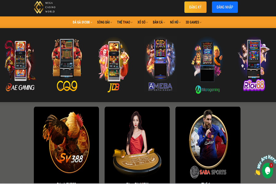 Các trò chơi trực tuyến MCW Casino cung cấp